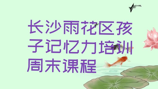 十大长沙雨花区孩子记忆力培训周末课程排行榜