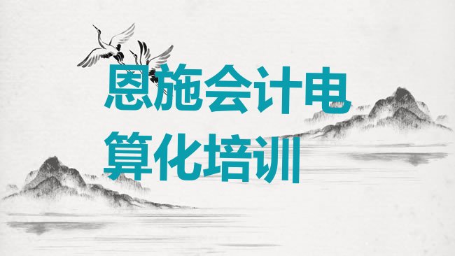十大恩施会计电算化培训课程表内容排行榜