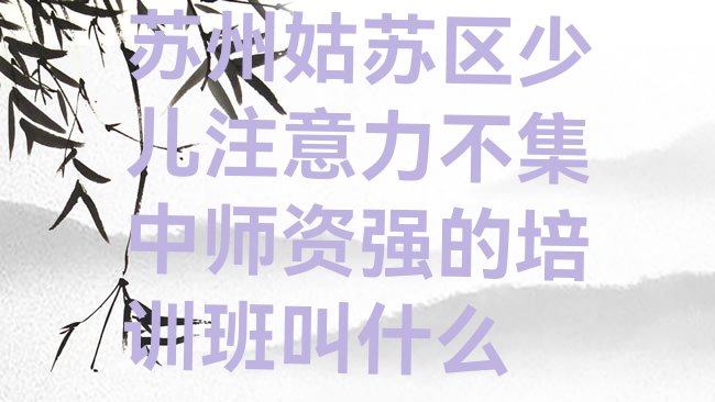 少儿注意力不集中