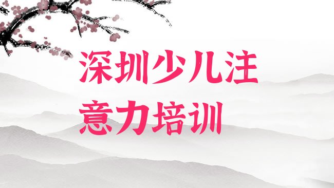 深圳罗湖区少儿学习障碍培训机构