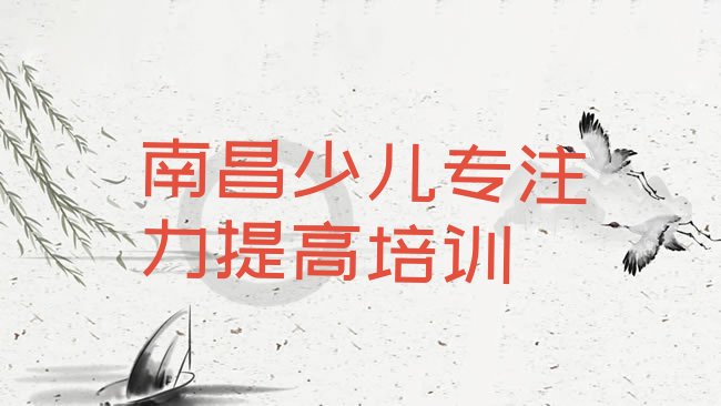 十大南昌青云谱区少儿专注力提高速成培训班排行榜