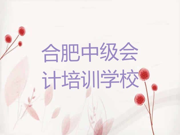 合肥中级会计培训学校