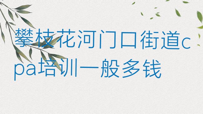 十大攀枝花河门口街道cpa培训一般多钱排行榜