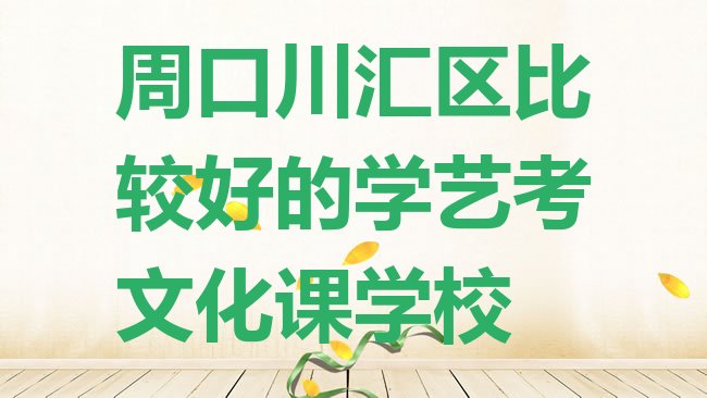 十大周口川汇区比较好的学艺考文化课学校排行榜