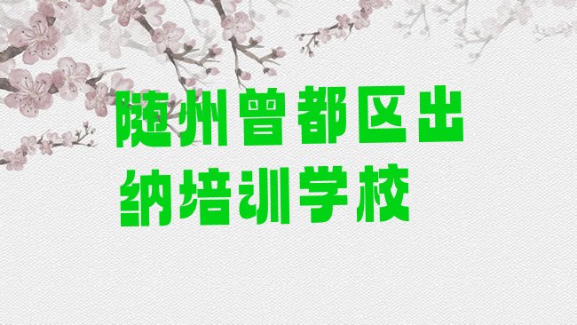 随州曾都区出纳培训学校