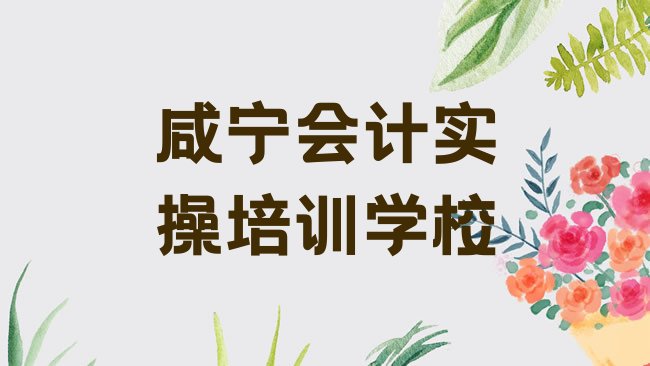 咸宁会计实操培训学校