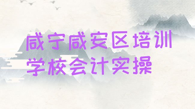 十大咸宁咸安区培训学校会计实操排行榜
