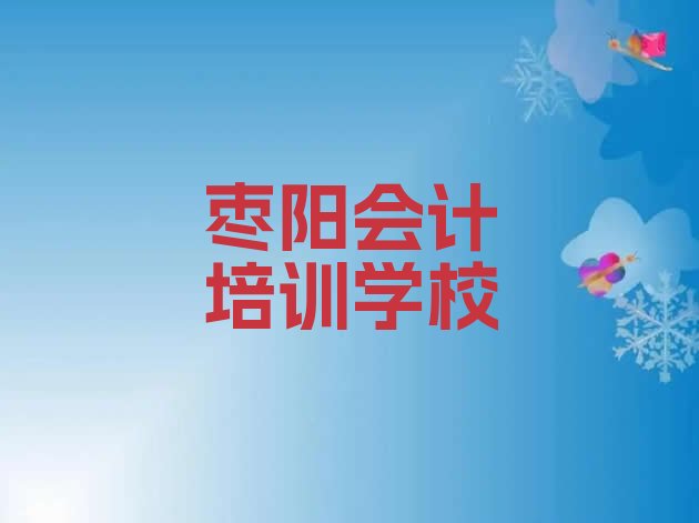 十大枣阳会计培训班排行榜
