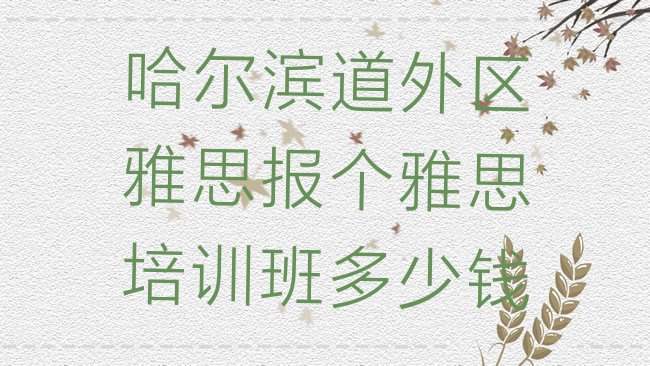 十大哈尔滨道外区雅思报个雅思培训班多少钱排行榜