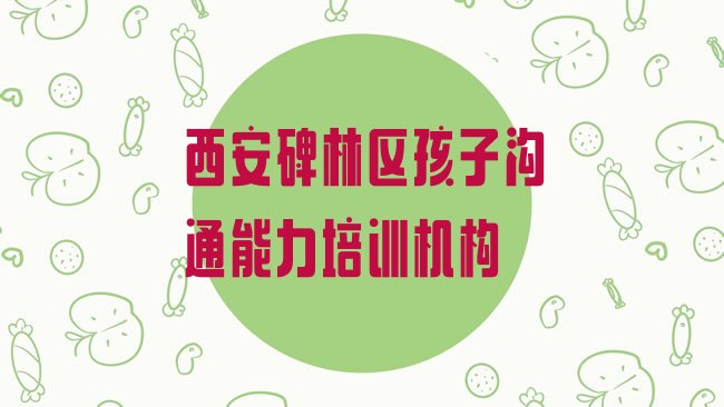 西安碑林区孩子沟通能力培训机构
