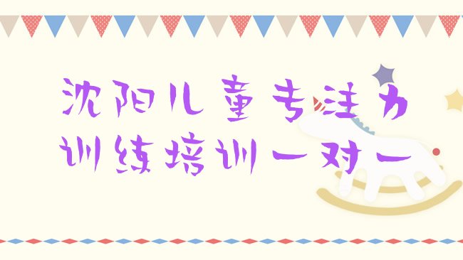 沈阳儿童专注力训练培训机构