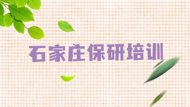 2025年11月石家庄长安区暑期保研班