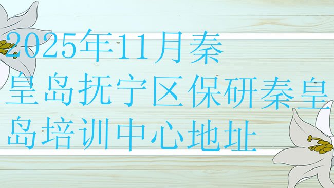 秦皇岛保研培训机构