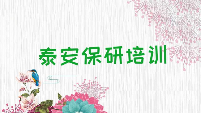 十大泰安泰山区保研培训好的学校排行榜