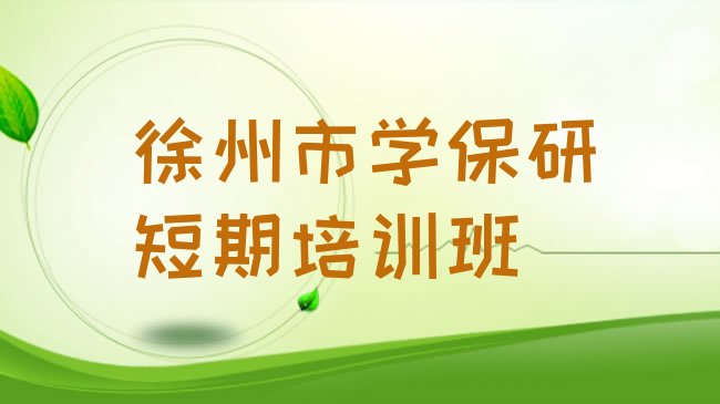 十大徐州市学保研短期培训班排行榜