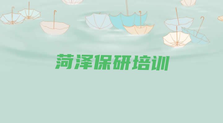 十大2025年菏泽定陶区短期保研培训班排行榜